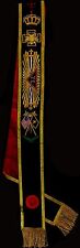 Masonic Regalia Scottish Rite 32nd Degree Rose Croix Hand Embroidered Black Sash picture