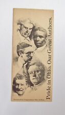 Vintage 1980s Ohio Author Bookmark Thurber O Henry Paul Lawrence Dunbar Santmyer picture