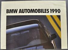 1990 BMW Brochure 325i 325ix 525i 535i 735i 750iL Excellent Original 2/89 picture