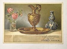 Victorian Jewelers Trade Card HERSHFIELD the Jeweler Kansas City MO Emboss B78 picture