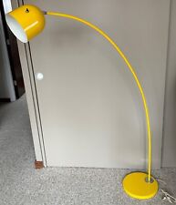 Vintage Yellow Metal Arc Floor Lamp Modern Lighting Mid Century MCM 60s 70s picture