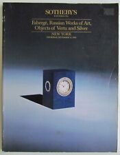 RUSSIAN ART & FABERGE 1988 SOTHEBY'S AUCTION CATALOG picture
