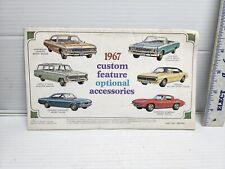 Rare 1967 Chevrolet Custom Feature Brochure Pamphlet Fantastic Shape Complete picture