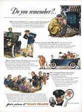 1944 Texaco Havoline Motor Oil Vintage Print Ad Do You Remember Old Cars  picture