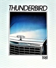 1981 FORD THUNDERBIRD PREMIUM SALES BROCHURE CATALOG ~ 16 PAGES ~ 9