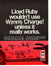 1969 LLOYD RUBY / USAC CHAMPIONSHIP / FORMULA 1 RACING - ORIGINAL WYNNS AD picture