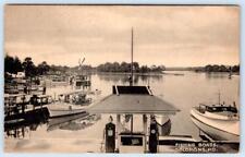 SOLOMONS ISLAND MARYLAND MD FISHING BOATS 1920-30's COLLOTYPE ANTIQUE POSTCARD picture