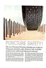 1959 Print Ad  Firestone Tires Punture Safety Premium Quality Blowout-Safe picture