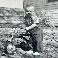 S2 Photograph Tiny Boy Tricycle Portrait Artistic 1959 picture
