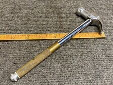 Vintage Gam Mfg 8 Oz Claw Hammer With Brass Nesting Slotted Screwdriver USA picture
