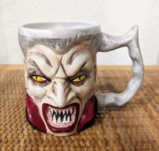 Vintage Sawely Vampire Count Dracula 3D Mug Made in Romania Gothic Halloween 4