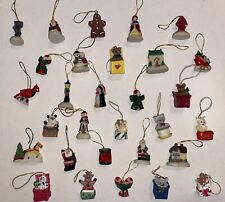 Lot Of 30 Vintage Christmas Ornaments Mini Miniature 1