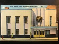 Vintage Postcard 1940's Loyal Order of the Moose Williamsport PA picture