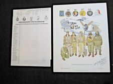 483rd Bombardment Group Print Signed by the Pilot in 1991 picture