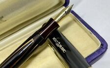 Very Rare 1950's MONTBLANC  244G Tiger Eye Striated  Fountain Pen- Original Box picture