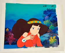 Coral Reef Legend - Elfie of the Blue Sea, anime cel and matching background picture
