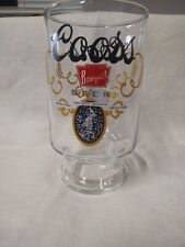 Vintage Coors Banquet Beer Large Pedestal Glass Mug picture