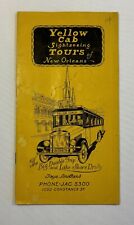 1920'S YELLOW CAB SIGHTSEEING TOURS OF NEW ORLEANS TOURIST TRAVEL GUIDE picture