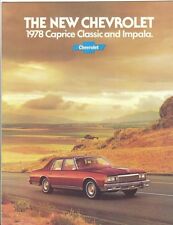 1978 Chevrolet Caprice Classic & Impala Brochure - Mint picture