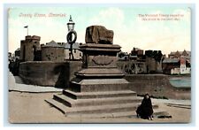 POSTCARD Treaty Stone Limerick Monument Young Girl Picture Ireland picture
