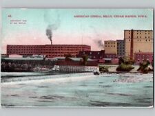 c1909 American Cereal Mills Cedar Rapids Iowa IA Postcard picture