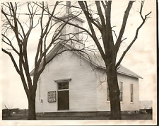 Big Creek Methodist Church Building Sparta Wisconsin Black White Photograph picture