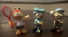 VINTAGE MINIATURE 1.5 Inch Garfield Figurines 1970s LOT Of 3 Body Swivels RARE picture