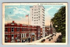 Elyria OH, Middle Avenue, Smoke House, Billiards, Ohio c1924 Vintage Postcard picture