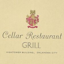 1960s Cellar Grill Restaurant Menu Frank Hightower Building Oklahoma City OK picture