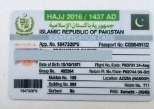 Travel Doc Pakistan, Hajj ID Card. picture