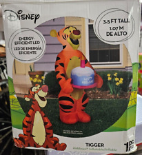 Gemmy 3.5ft Tigger w/ Cake Birthday Party Inflatable picture