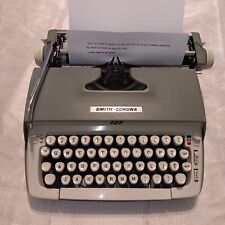 1959 Smith-Corona Galaxie Working Vintage Portable Typewriter W/ Case And Manual picture