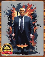 Donald Trump - Sketch - Art To Be Signed By Artist - Metal Sign 11 x 14 picture