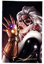 GIANT-SIZE BLACK CAT INFINITY SCORE #1 JEEHYUNG LEE VIRGIN VARIANT SIGNED W/COA. picture