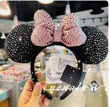 Authentic Disney 100 Years Of Wonder Crystal Minnie mouse ear Headband Limited picture