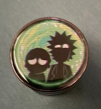 1.7” 4 Part Chrome Rick And Morty Shadow Grinder Tobacco Herb Spice Crusher picture