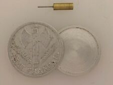 WWII Vichy France 2 Franc HOLLOW SPY COIN w/ compartment as used by SOE Agents  picture