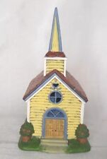 Lang & Wise Town Hall Collectible Valley Church #28509701  Yr 1998 Yellow picture