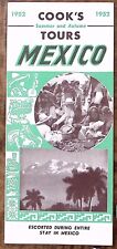 1952 COOK'S SUMMER AUTUMN TOURS OF MEXICO FOLD OUT TRAVEL BROCHURE Z3612 picture