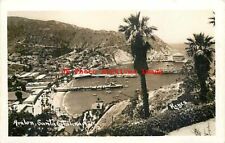 CA, Catalina Island, California, RPPC, Avalon, Aerial View, 1939 PM, Reyes Photo picture