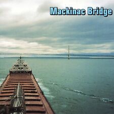Postcard Mackinac Bridge MI Port Huron Michigan Ore Carriers Vessels Boats picture