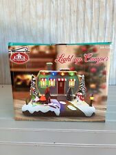 FG Square Animated Light Up Camper With Lighted Campfire Christmas Village picture