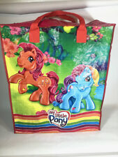 VTG My Little Pony Zippered Tote All Over Graphic GIANT Bag XL 25 Inch Rainbow picture
