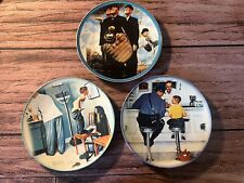 Norman Rockwell Collector Limited Edition Plates Lot Set of 3 picture