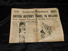 Mar 13 1944 Anchorage Alaska Newspaper WW2 Ireland Spies Kherson Ukraine Army picture