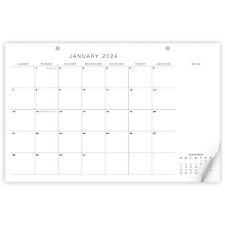 Simplified 2024 Desk Calendar - Runs from January 2024 until July 2025 - Mini... picture