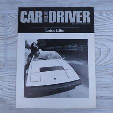 Lotus - Elite - 1975 - Road Test by Car and Driver - Brochure / Pamphlet - VTG picture