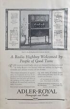 Adler Royal Phonograph & Radio Vintage 1925 Magazine Ad picture