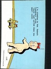 Vintage Linen Blank Postcards - Humor Comic - Child in Corner - C236 E.C. Kropp picture