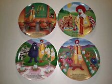 Vtg 1989 McDonald's Corp, Melamine Dinnerware, Plastic Plate Lot Of 4, 9